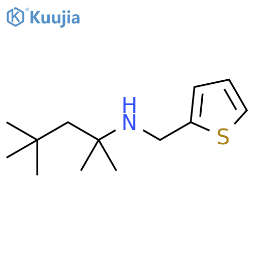 (thiophen-2-yl)methyl(2,4,4-trimethylpentan-2-yl)amine structure