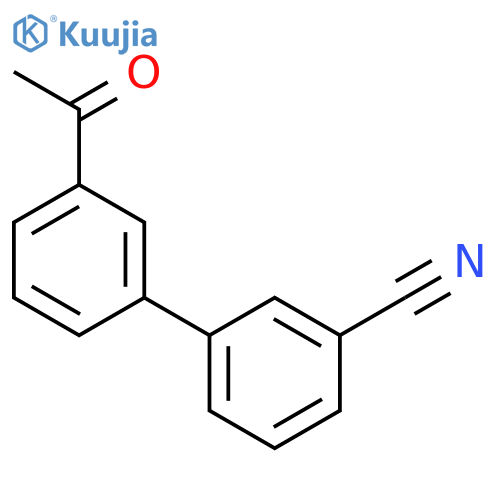 3-(3-acetylphenyl)benzonitrile structure