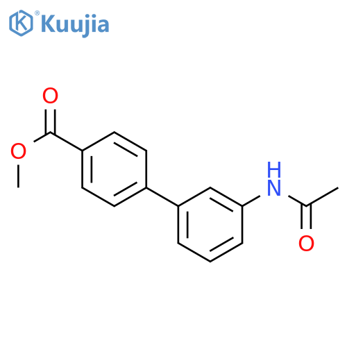 Methyl 3'-(acetylamino)[1,1'-biphenyl]-4-carboxylate structure