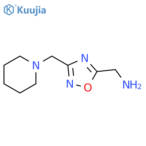 {3-(piperidin-1-yl)methyl-1,2,4-oxadiazol-5-yl}methanamine structure