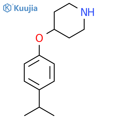 4-[4-(propan-2-yl)phenoxy]piperidine structure