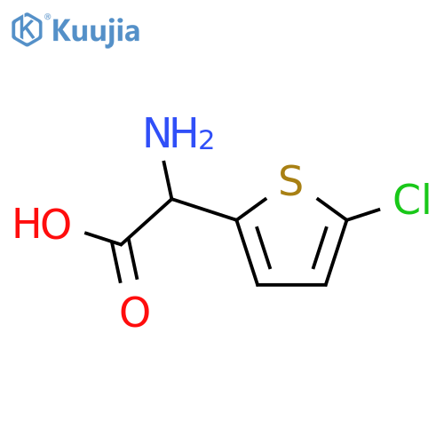 2-amino-2-(5-chlorothiophen-2-yl)acetic acid structure