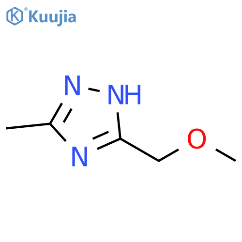 5-(methoxymethyl)-3-methyl-1H-1,2,4-triazole structure