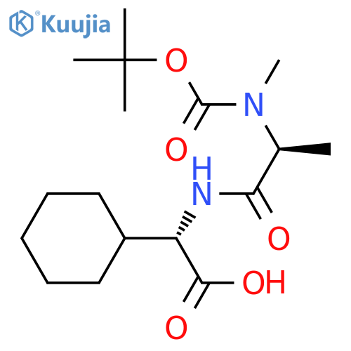 Glycine,N-[(1,1-dimethylethoxy)carbonyl]-N-methyl-L-alanyl-2-cyclohexyl-, (2S)- structure