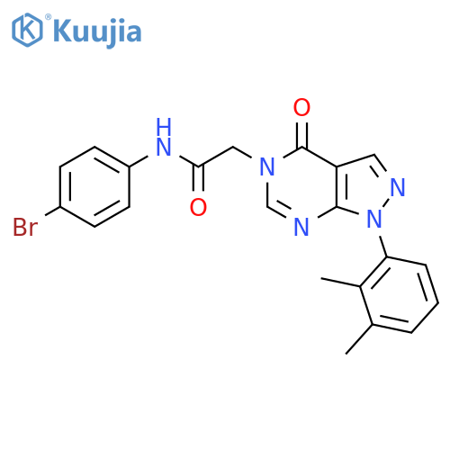 N-(4-bromophenyl)-2-1-(2,3-dimethylphenyl)-4-oxo-1H,4H,5H-pyrazolo3,4-dpyrimidin-5-ylacetamide structure