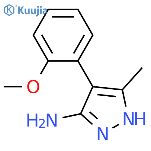 4-(2-Methoxyphenyl)-3-methyl-1H-pyrazol-5-amine structure