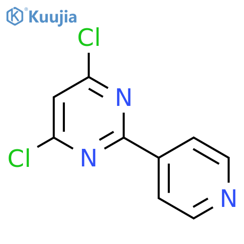 Pyrimidine, 4,6-dichloro-2-(4-pyridinyl)- structure