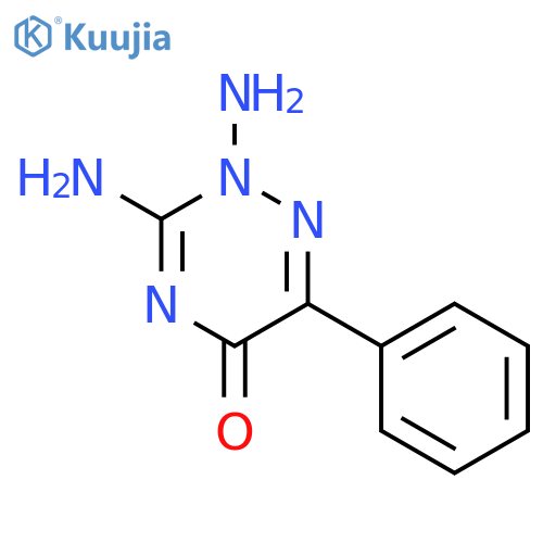 1,2,4-Triazin-5(2H)-one, 2,3-diamino-6-phenyl- structure