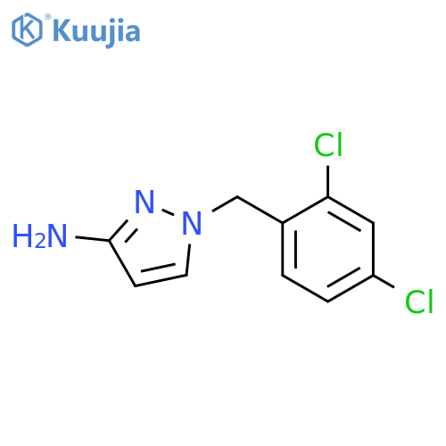 1-(2,4-dichlorobenzyl)-1H-pyrazol-3-amine structure