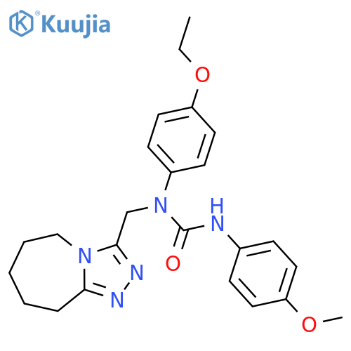 3-(4-ethoxyphenyl)-1-(4-methoxyphenyl)-3-({5H,6H,7H,8H,9H-1,2,4triazolo4,3-aazepin-3-yl}methyl)urea structure