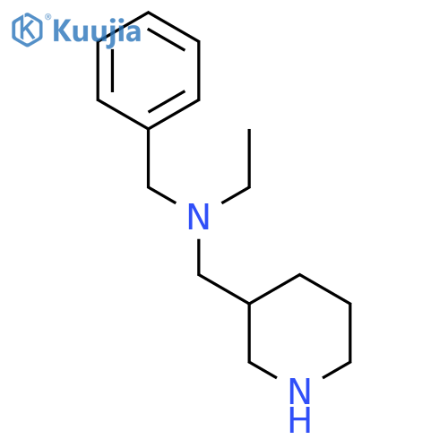 Benzyl-ethyl-piperidin-3-ylmethyl-amine structure