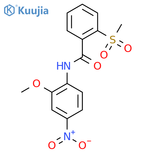 2-methanesulfonyl-N-(2-methoxy-4-nitrophenyl)benzamide structure