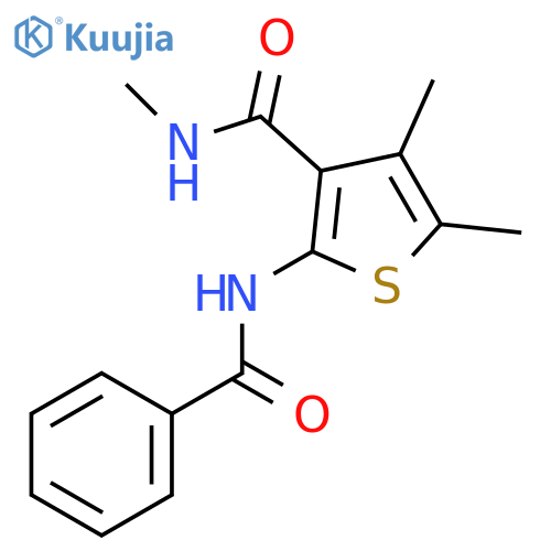 2-benzamido-N,4,5-trimethylthiophene-3-carboxamide structure