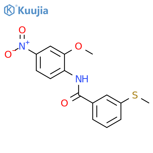 N-(2-methoxy-4-nitrophenyl)-3-(methylsulfanyl)benzamide structure