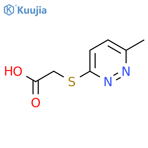 2-(6-methylpyridazin-3-yl)sulfanylacetic acid structure