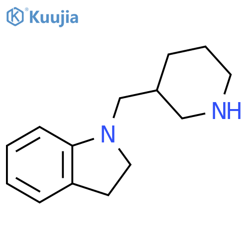 1-(piperidin-3-yl)methyl-2,3-dihydro-1H-indole structure