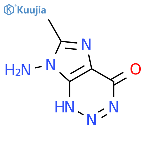 4H-Imidazo[4,5-d]-1,2,3-triazin-4-one,7-amino-3,7-dihydro-6-methyl- structure