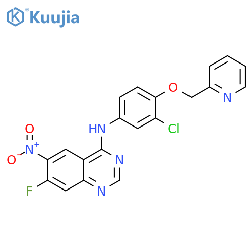 4-Quinazolinamine, N-[3-chloro-4-(2-pyridinylmethoxy)phenyl]-7-fluoro-6-nitro- structure