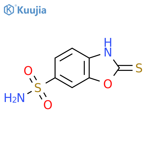 2-Mercaptobenzo[d]oxazole-6-sulfonamide structure