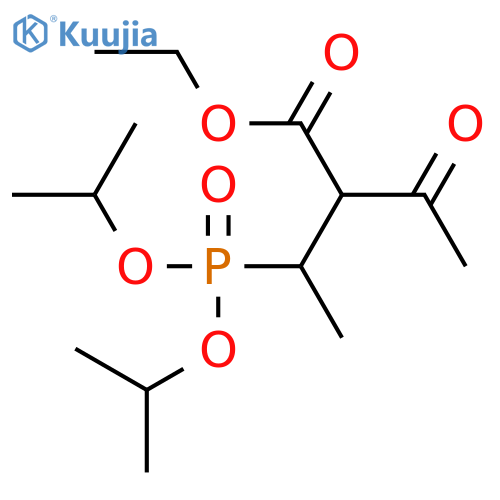 Butanoic acid, 2-acetyl-3-[bis(1-methylethoxy)phosphinyl]-, ethyl ester structure