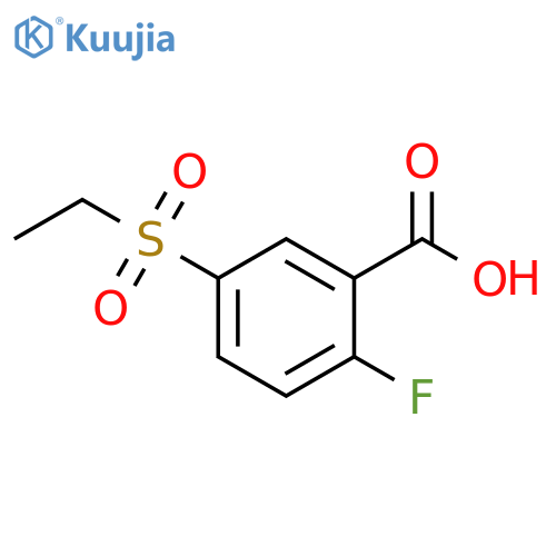 5-(ethanesulfonyl)-2-fluorobenzoic acid structure