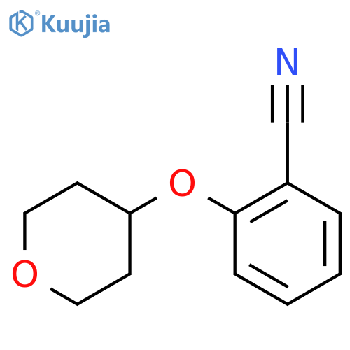 Benzonitrile,2-[(tetrahydro-2H-pyran-4-yl)oxy]- structure