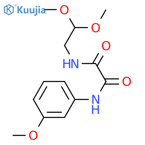 N-(2,2-dimethoxyethyl)-N'-(3-methoxyphenyl)ethanediamide structure
