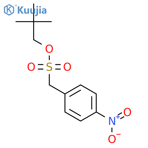 Benzenemethanesulfonic acid, 4-nitro-, 2,2-dimethylpropyl ester structure