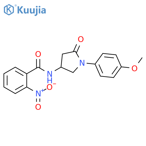 N-1-(4-methoxyphenyl)-5-oxopyrrolidin-3-yl-2-nitrobenzamide structure