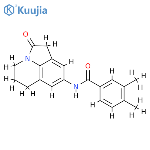 3,4-dimethyl-N-{2-oxo-1-azatricyclo6.3.1.0^{4,12}dodeca-4,6,8(12)-trien-6-yl}benzamide structure