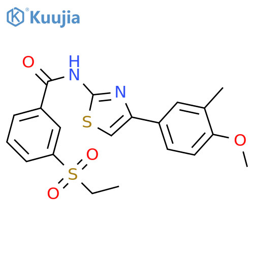 3-(ethanesulfonyl)-N-4-(4-methoxy-3-methylphenyl)-1,3-thiazol-2-ylbenzamide structure