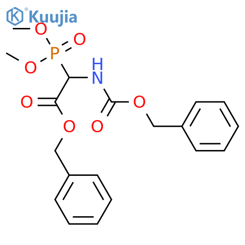 Benzyl  2-{[(benzyloxy)carbonyl]amino}-2-(dimethoxyphosphoryl)acetate structure