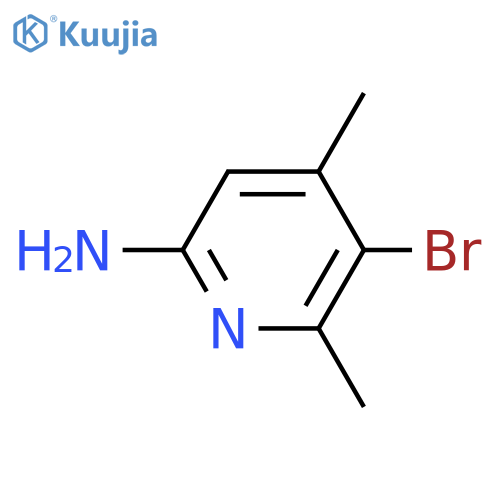 5-bromo-4,6-dimethyl-pyridin-2-amine structure