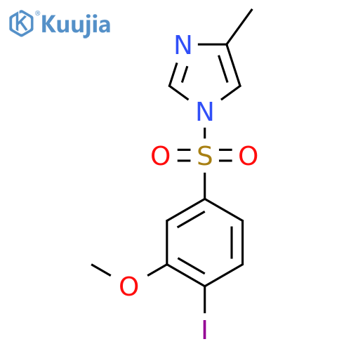 1-(4-iodo-3-methoxybenzenesulfonyl)-4-methyl-1H-imidazole structure