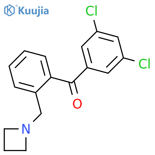 2'-Azetidinomethyl-3,5-dichlorobenzophenone structure