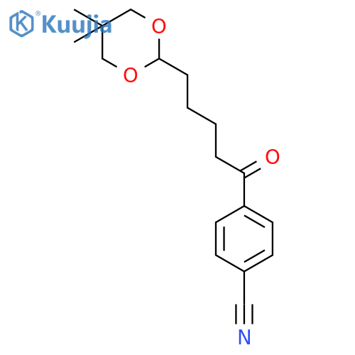 4'-Cyano-5-(5,5-dimethyl-1,3-dioxan-2-yl)valerophenone structure