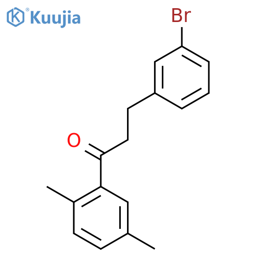 3-(3-Bromophenyl)-2',5'-dimethylpropiophenone structure