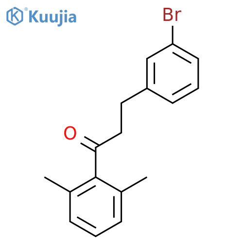 3-(3-Bromophenyl)-2',6'-dimethylpropiophenone structure