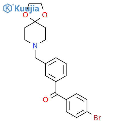4'-Bromo-3-8-(1,4-dioxa-8-azaspiro-4.5decyl)methylbenzophenone structure
