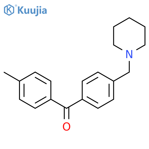 4-Methyl-4'-piperidinomethyl benzophenone structure
