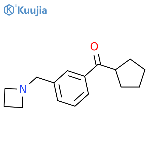 3-(Azetidinomethyl)phenyl cyclopentyl ketone structure