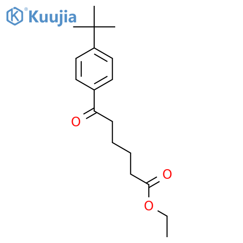 Ethyl 6-(4-t-butylphenyl)-6-oxohexanoate structure