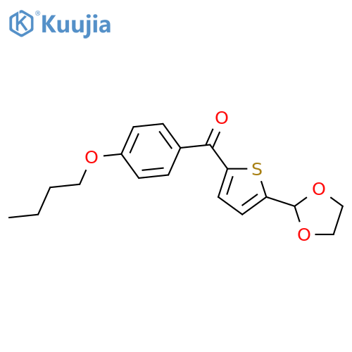 2-(4-n-Butoxybenzoyl)-5-(1,3-dioxolan-2-yl)thiophene structure