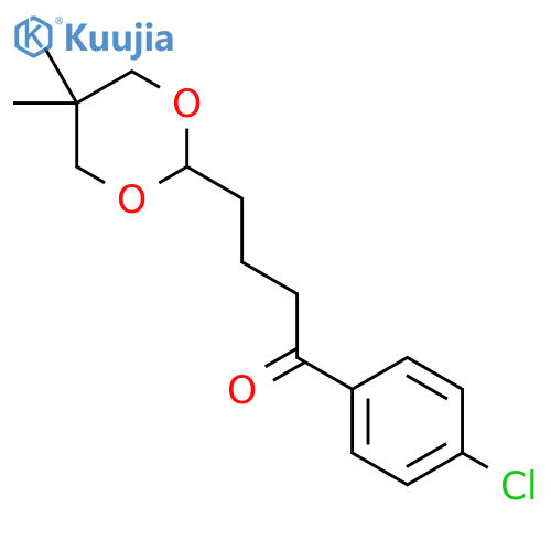 4'-Chloro-4-(5,5-dimethyl-1,3-dioxan-2-yl)butyrophenone structure