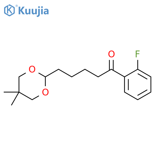 5-(5,5-Dimethyl-1,3-dioxan-2-yl)-2'-fluorovalerophenone structure