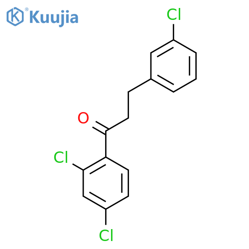 3-(3-Chlorophenyl)-2',4'-dichloropropiophenone structure