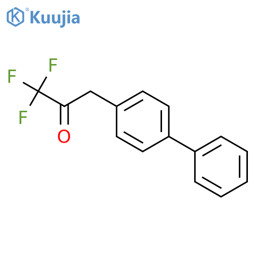 1,1,1-trifluoro-3-(4-phenylphenyl)propan-2-one structure