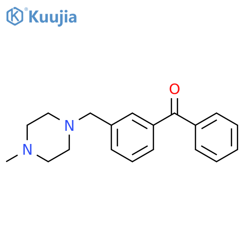3-(4-Methylpiperazinomethyl)benzophenone structure