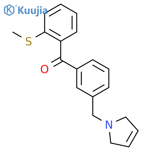 [3-(2,5-dihydropyrrol-1-ylmethyl)phenyl]-(2-methylsulfanylphenyl)methanone structure