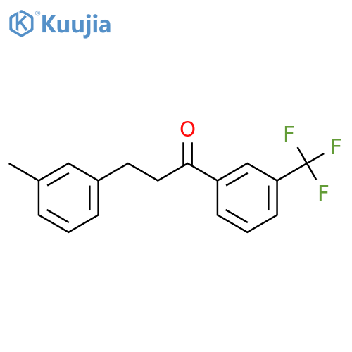 3-(m-tolyl)-1-[3-(trifluoromethyl)phenyl]propan-1-one structure